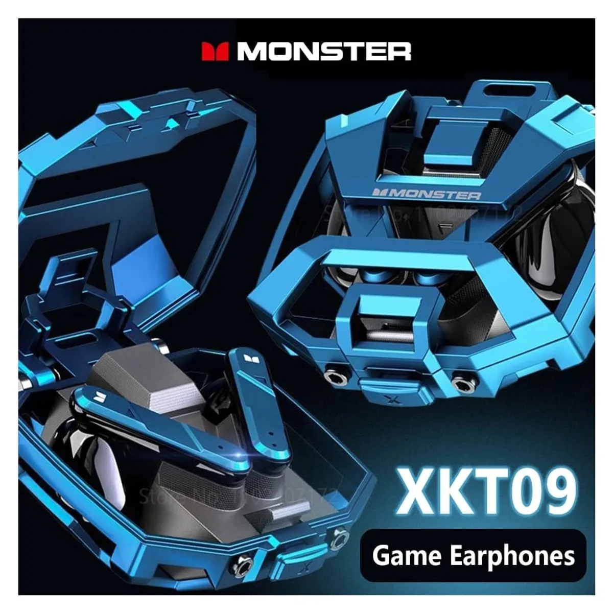 MONSTER - Audífonos Gamer inalámbricos XKT09 Monster - Azul_