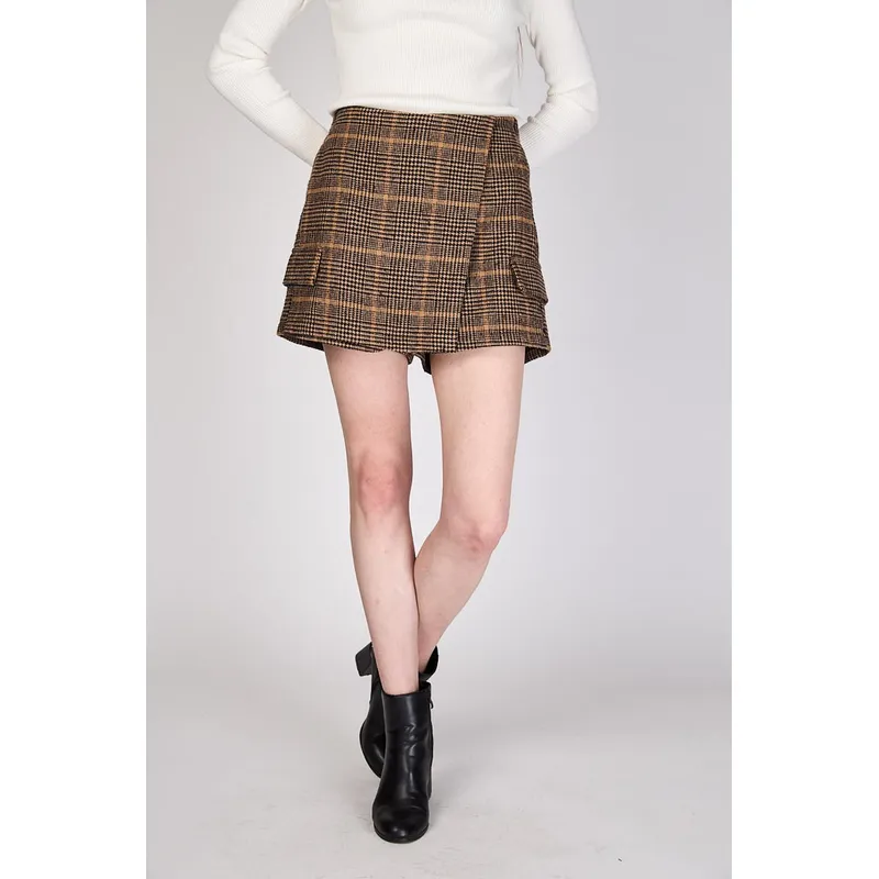 ECLIPSE - Falda Short Gina Café Eclipse