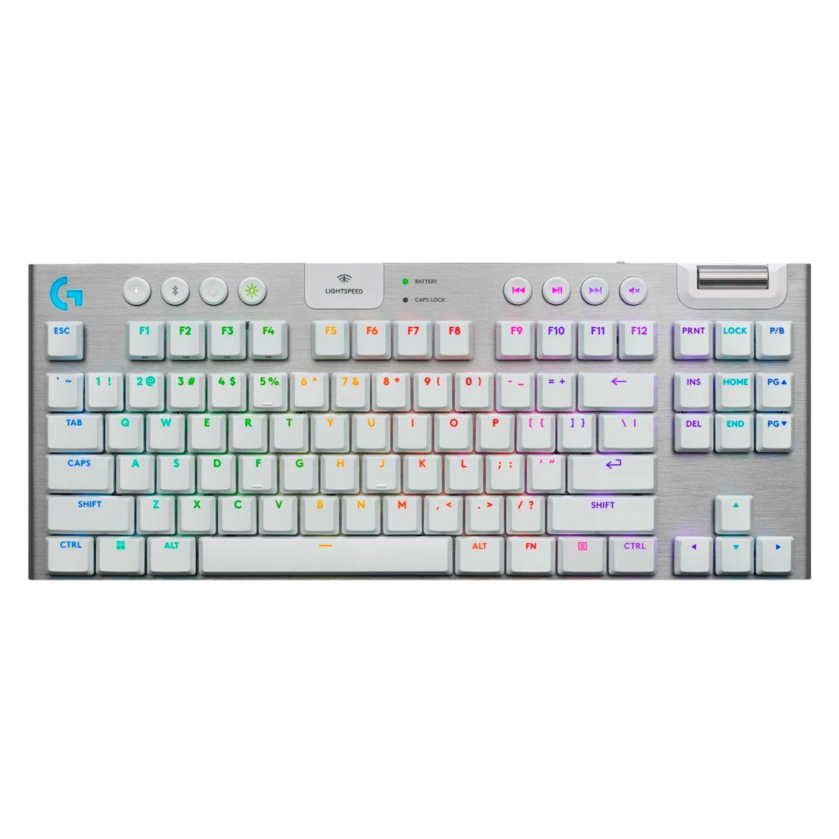 LOGITECH - Teclado Gamer Logitech G915 X TKL Lightspeed Blanco