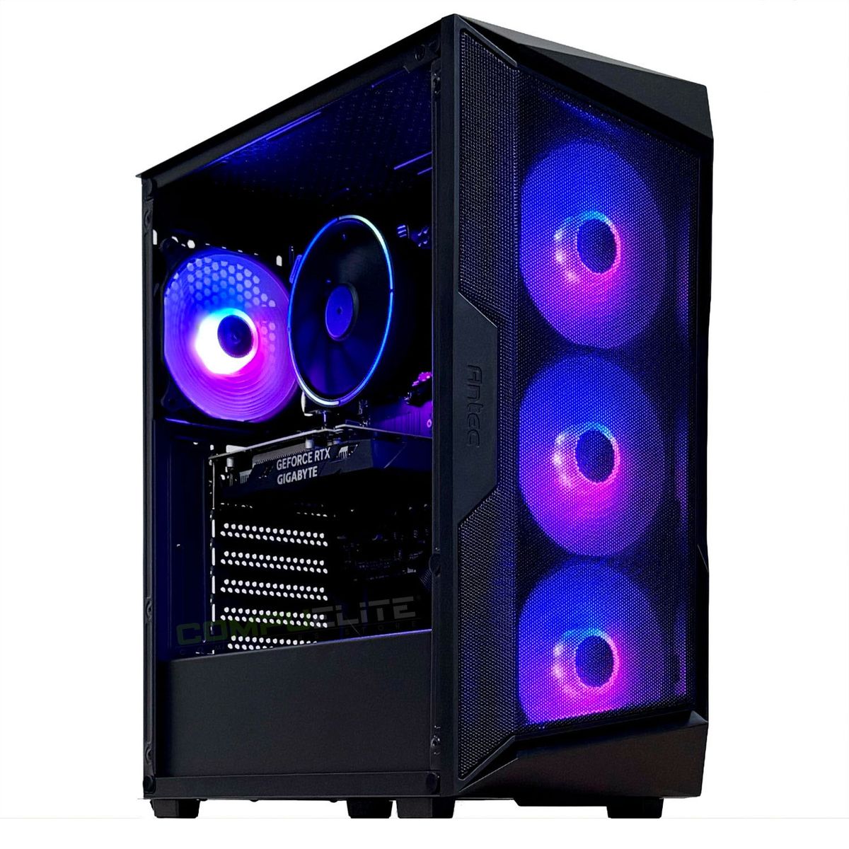 COMPU ELITE - PC Gamer Amd Ryzen 7 5700X 8-Core + A520 WIFI + 16GB DDR4 + RX 7600 8GB