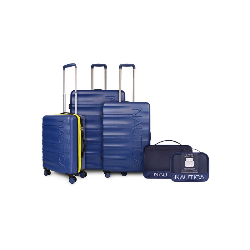 NAUTICA - Set 3 Maletas Ibiza S+M+L azul + Organizador azul Nautica