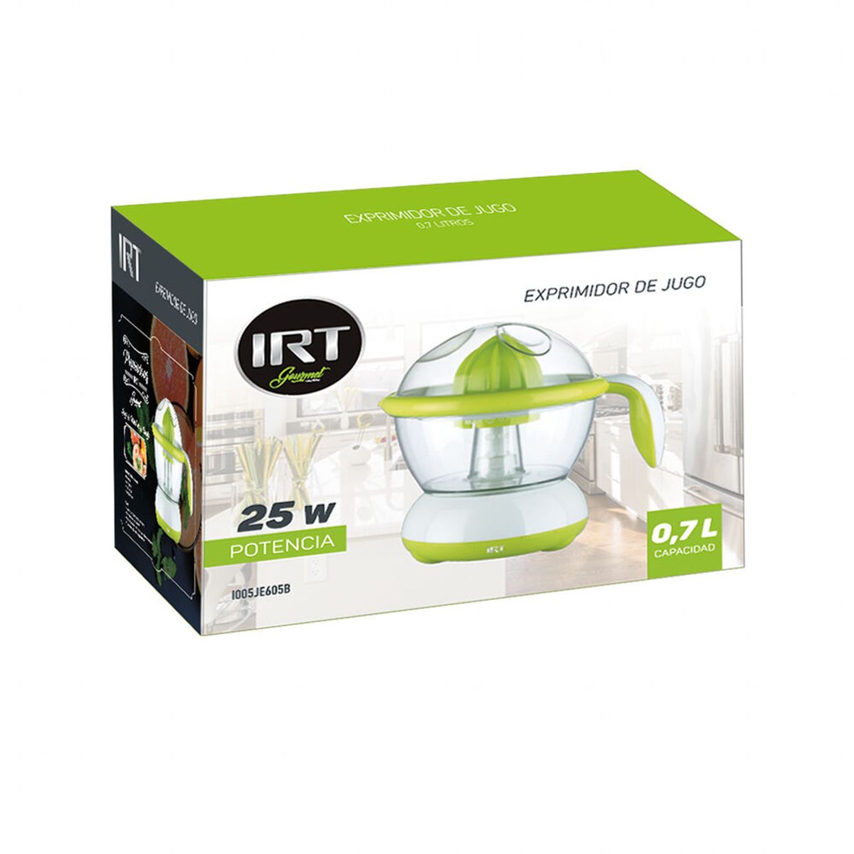 IRT - Exprimidor Saca Jugo Eléctrico IRT 700 0.7Litros 25W JE-650