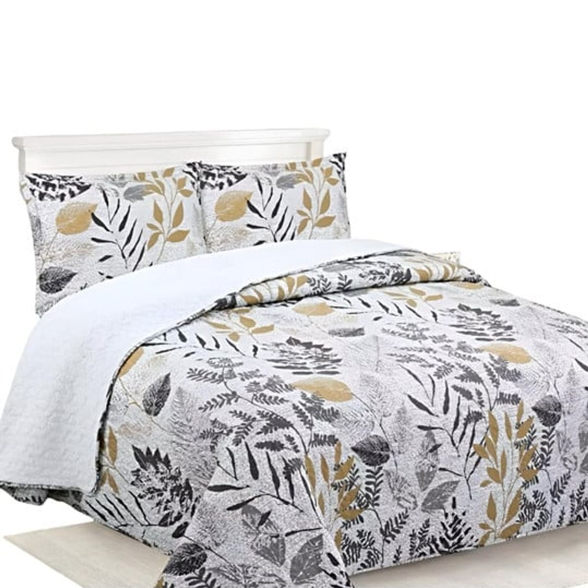 GENERICO - CUBRECAMA QUILT SHERPA OTOÑO INVIERNO PLAZA Y MEDIA