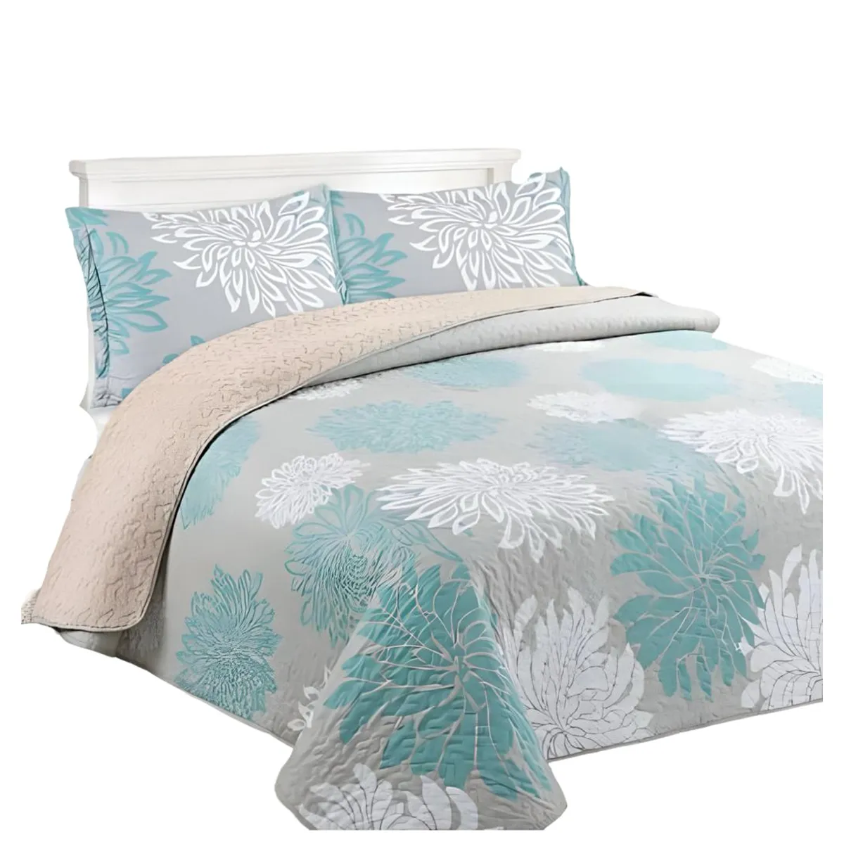 GENERICO - CUBRECAMA QUILT SHERPA OTOÑO INVIERNO 2 PLAZAS