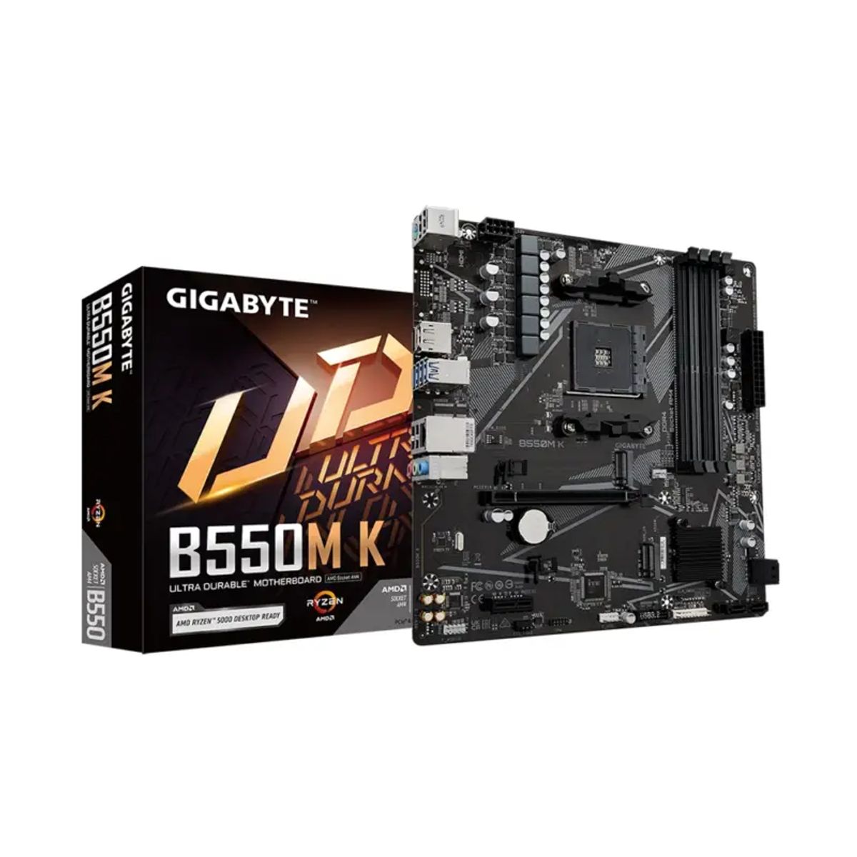 GIGABYTE - Placa Madre Gigabyte B550M K AMD B550 AM4 DDR4 MicroATX
