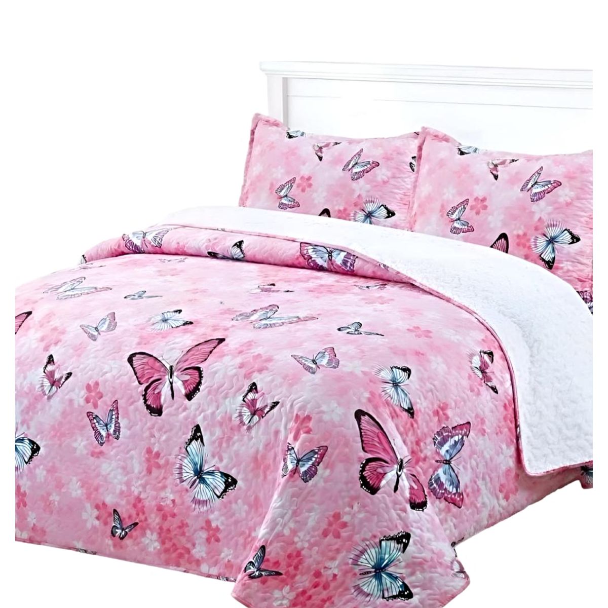 GENERICO - CUBRECAMA QUILT SHERPA OTOÑO INVIERNO 2 PLAZAS