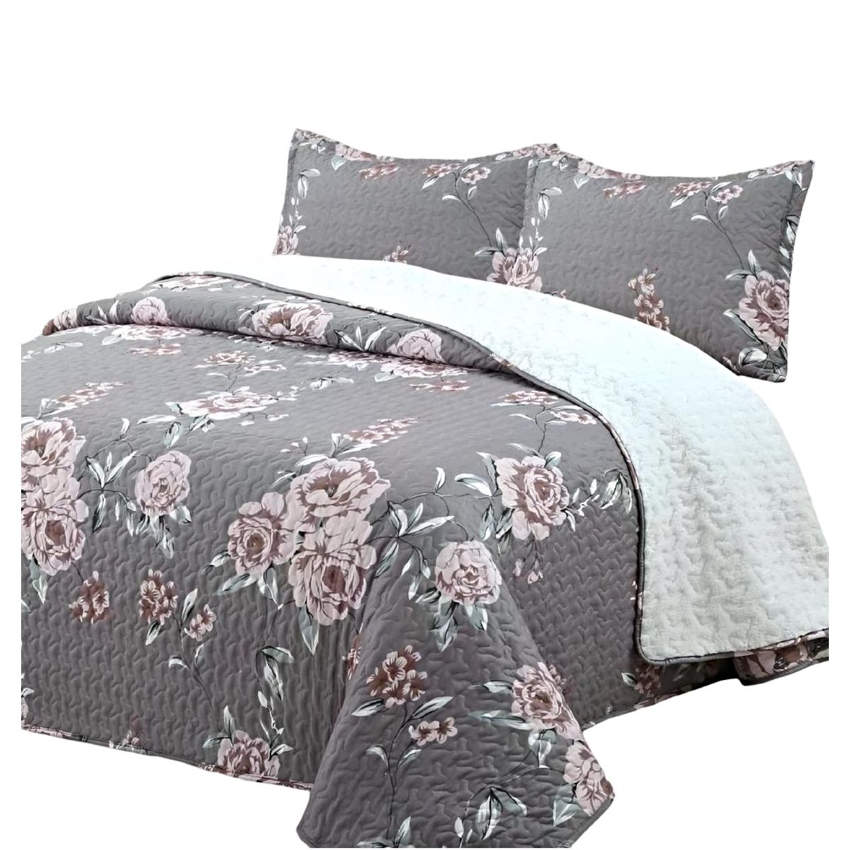 GENERICO - CUBRECAMA QUILT SHERPA KING 230X250 C02