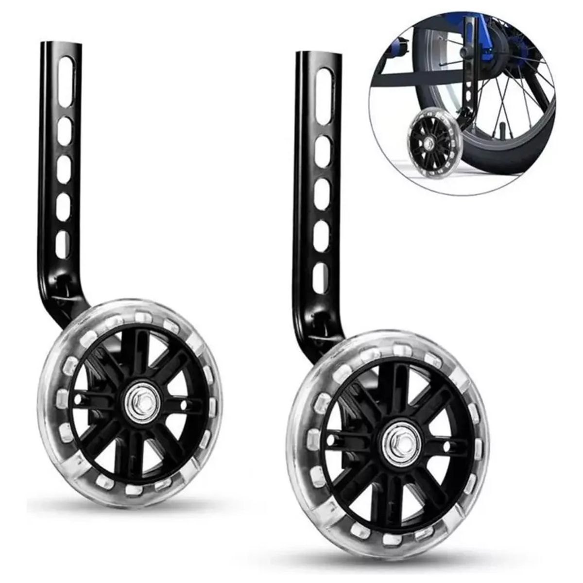 GENERICO - Ruedas Estabilizador Regulable Aro 12-20 Bicicleta