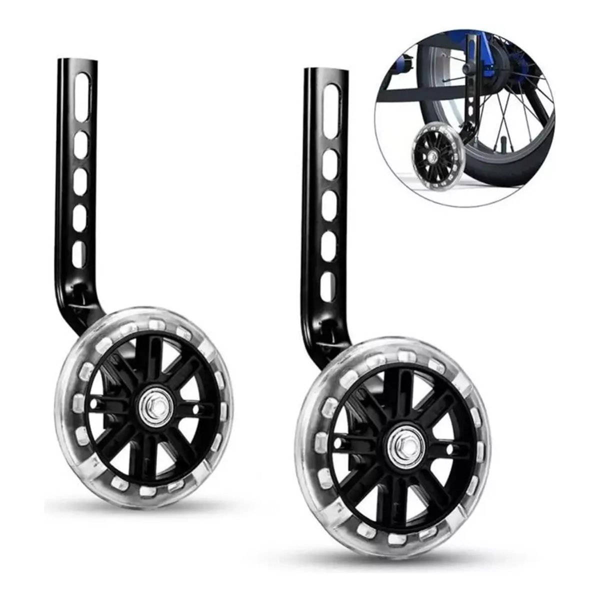 GENERICO - Ruedas Estabilizador Regulable Aro 12-20 Bicicleta