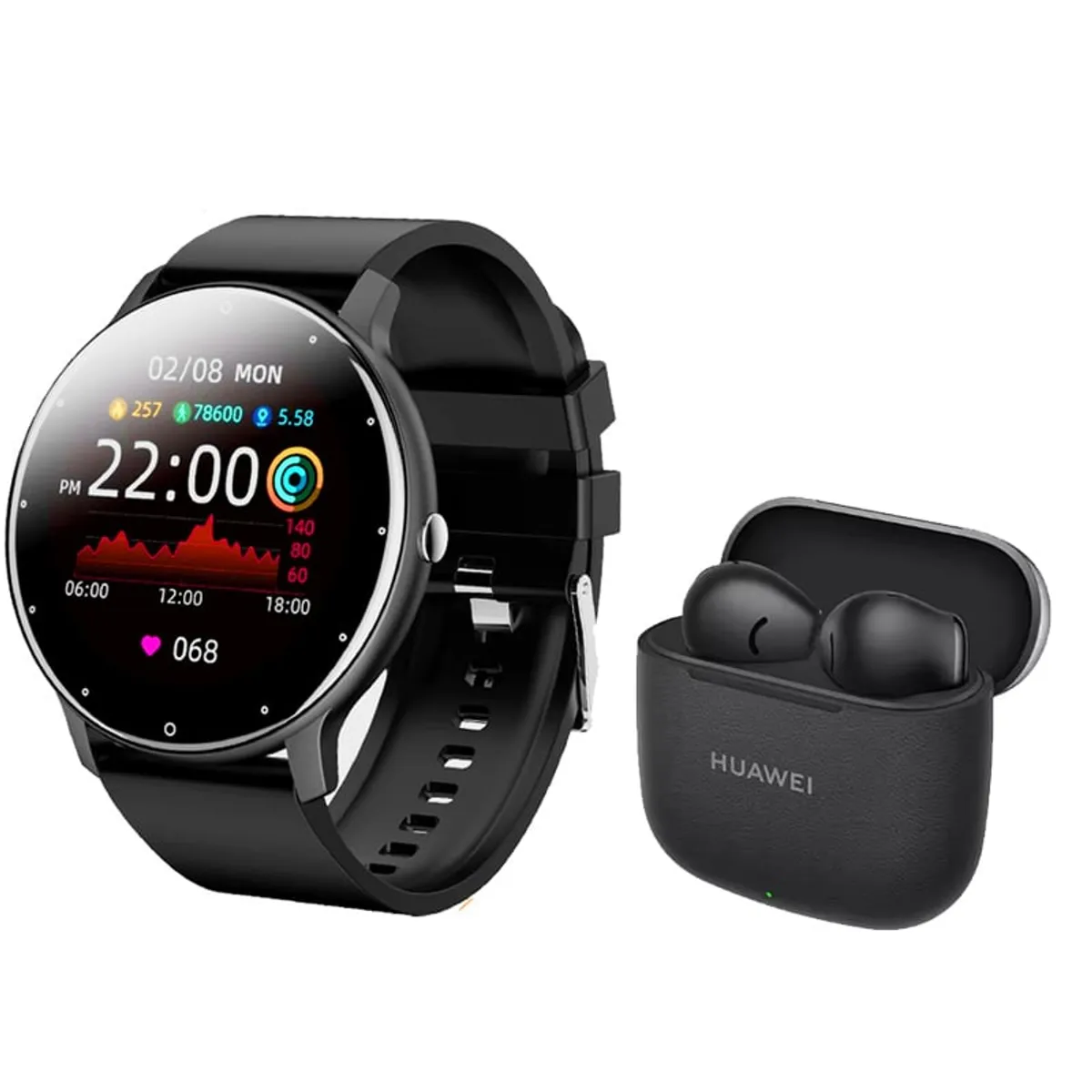 HUAWEI - Huawei  Freebuds se 3 Audífono-Negro y Toumi Fit 2-B Reloj inteligente