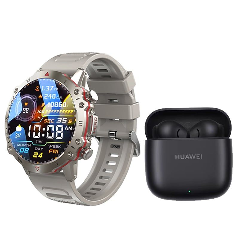 HUAWEI - Huawei Freebuds SE 2-Negro Audifonos y Toumi GT-D-G Reloj inteligente