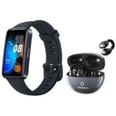 HUAWEI - Band 8 147 Pulsera Reloj y Audífonos Lenovo LP25 Tws-Negro