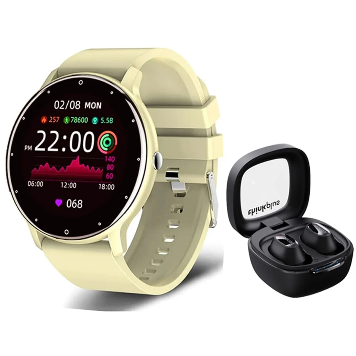 LENOVO - Audífonos Lenovo XT62-Negro y Toumi Fit 2-Y watch Reloj inteligente