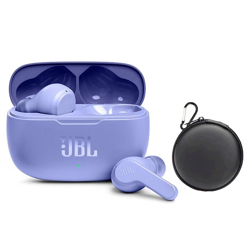 JBL - Audífonos Bluetooth JBL WAVE 200TWS - Morado y Estuche