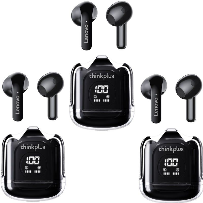 LENOVO - 3PCS Audífonos Lenovo XT65 De Tws Audífonos Bluetooth 53-Negro