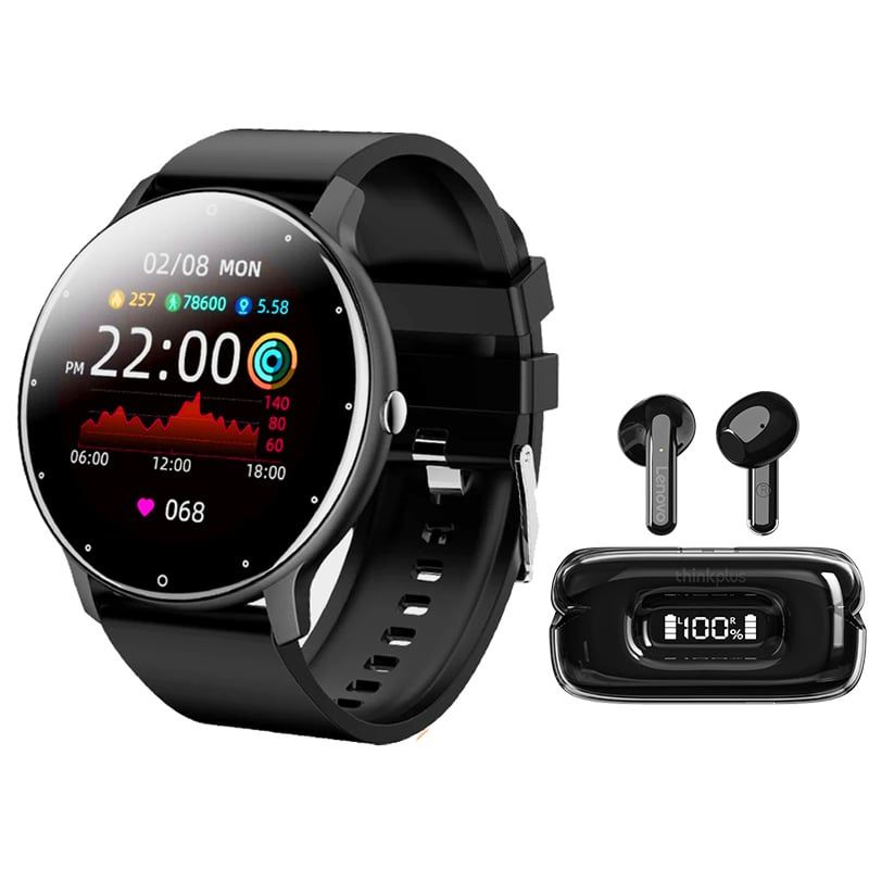 LENOVO - Audífonos Lenovo X15II Tws y Toumi Fit 2 watch-Negro