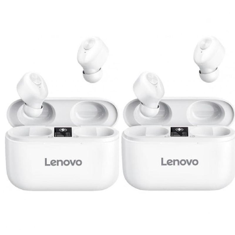 LENOVO - Set 2 De audífonos lenovo HT18 De PRO bluetooth 50-Blanco