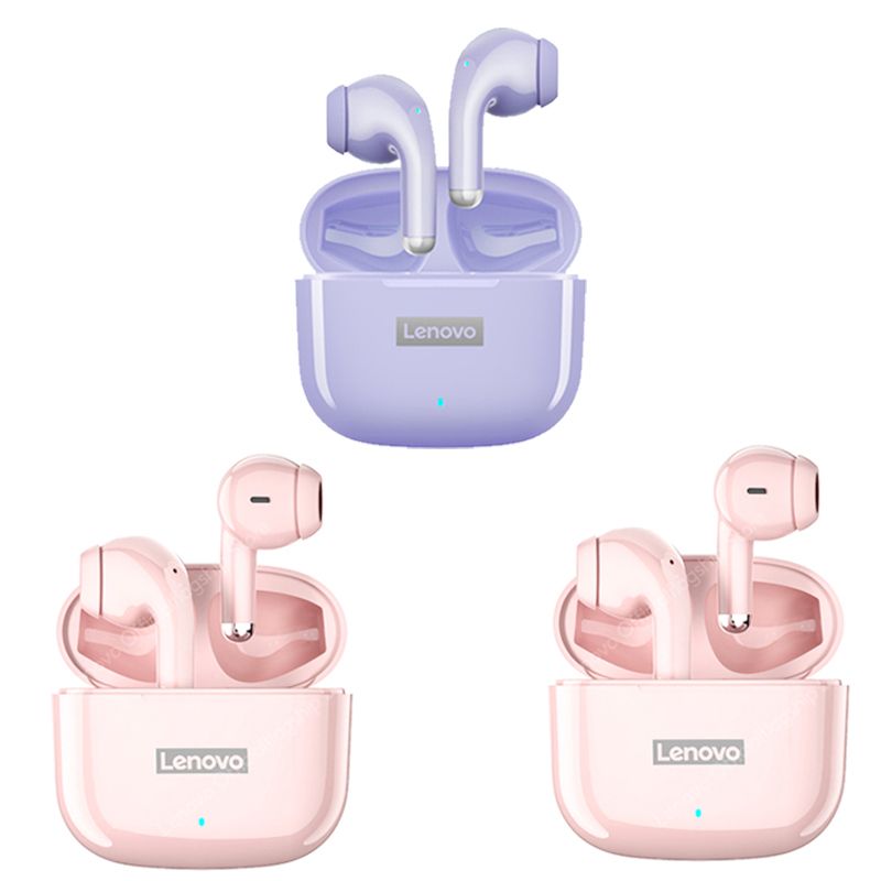 LENOVO - Set 3 De Audífonos Lenovo LP40 Pro Tws 2Rosa + 1Morado