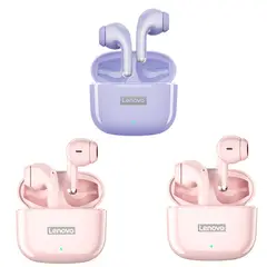 LENOVO - Set 3 De Audífonos LP40 Pro Tws 2Rosa + 1Morado