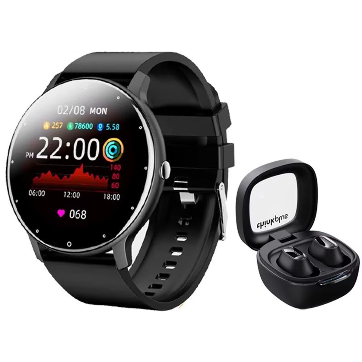 LENOVO - Audífonos lenovo xt62 de y toumi fit 2 reloj inteligente-Negro