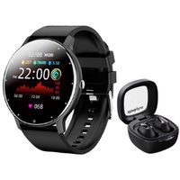 Audífonos xt62 de y toumi fit 2 reloj inteligente-Negro