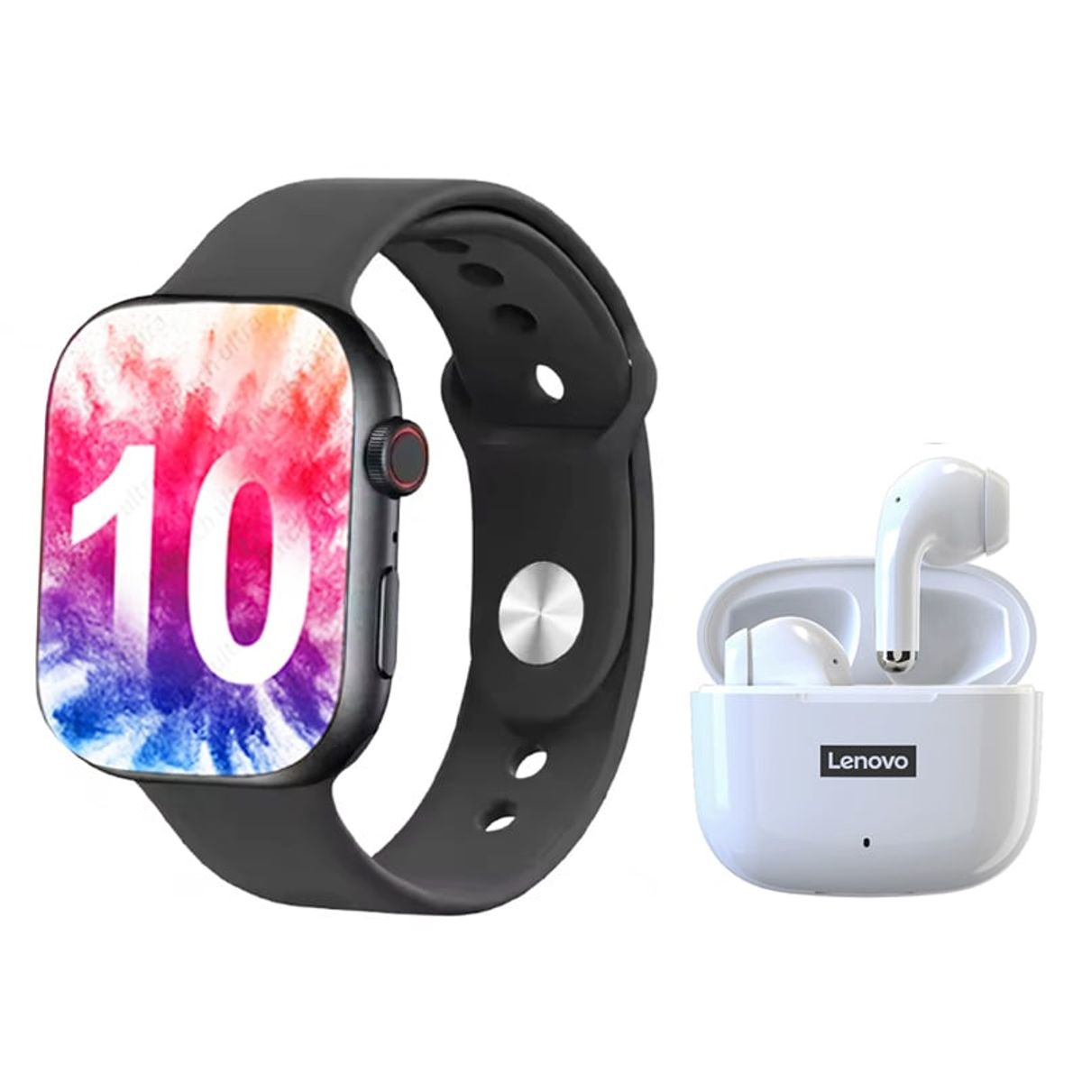 LENOVO - Lenovo LP40 PRO CO Audífonos Bluetooth y S10 reloj inteligente B