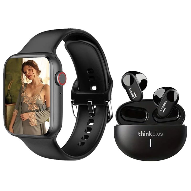LENOVO - Lenovo LP19 audífonos tws y Toumi Watch 2-Negro