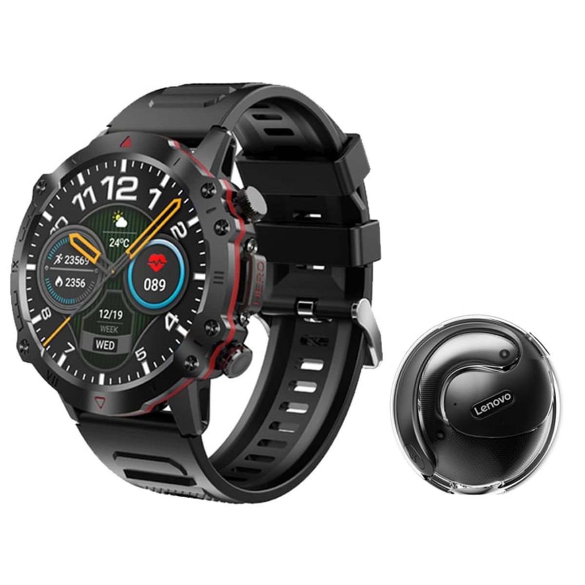 LENOVO - Lenovo X15 Pro TWS Audifonos BT y Toumi Watch GT-D-B Reloj inteligente