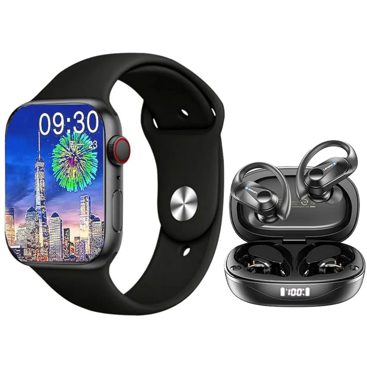 LENOVO - Lenovo LP75 Tws Audifonos y Toumi Watch S9 Pro Reloj inteligente