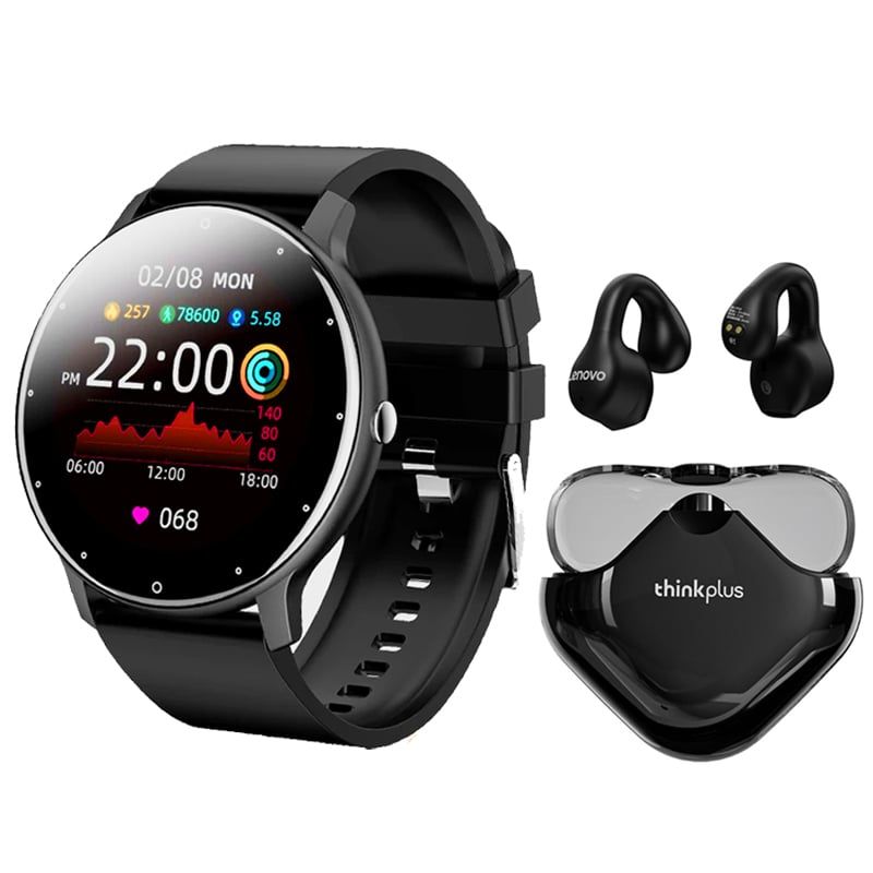 LENOVO - Lenovo XT61 De Audífonos tws y Toumi Watch Fit 2 Reloj inteligente