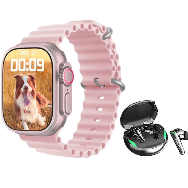 LENOVO - Lenovo XT92 De Auriculare tws-Negro y Toumi Watch S9 Ultra-Rosa