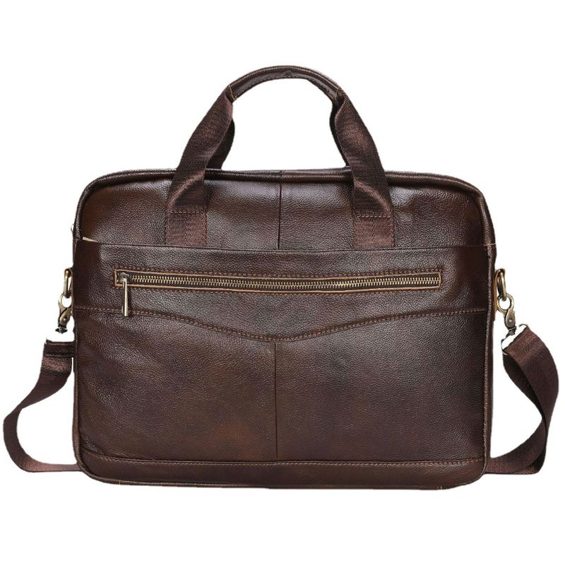 PUREPOWER - Maletín bolso vintage de piel de vacuno para hombre