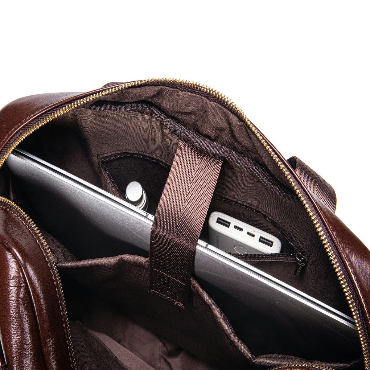 PUREPOWER - Maletín bolso vintage de piel de vacuno para hombre