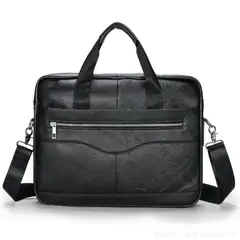 PUREPOWER - Maletín bolso vintage de piel de vacuno para hombre