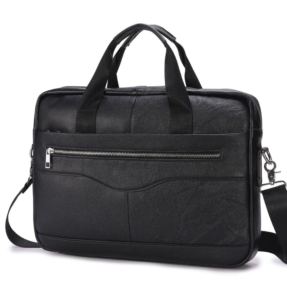 PUREPOWER - Maletín bolso vintage de piel de vacuno para hombre