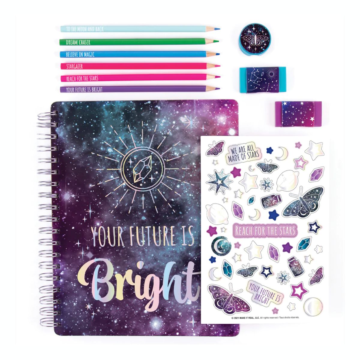 MAKE IT REAL - Cuaderno de Dibujo Make It Real Celestial Set Todo en Uno