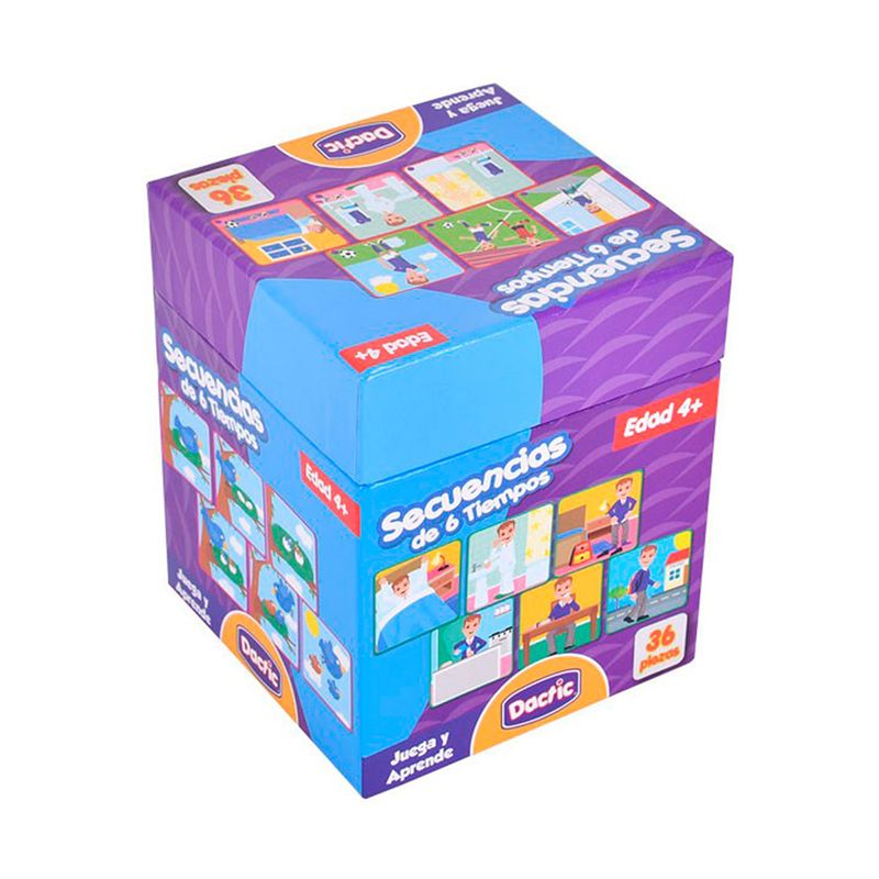 DACTIC - Juego Secuencia Temporal de carton Dactic 36 piezas