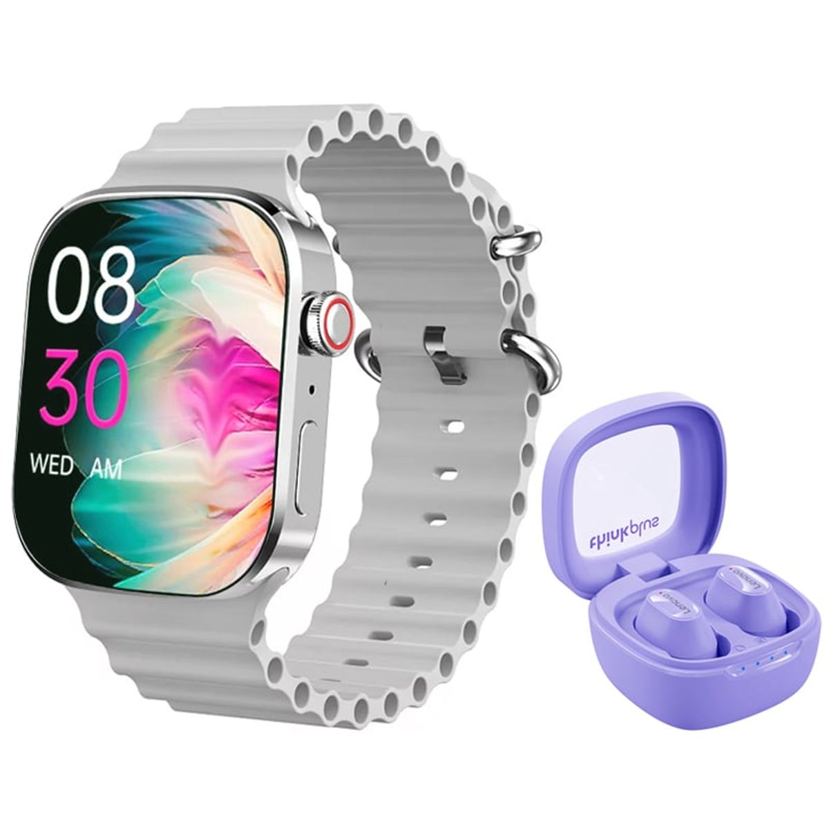 LENOVO - Audífonos Lenovo XT62-Morado y Toumi I9 PRO-W Reloj inteligente