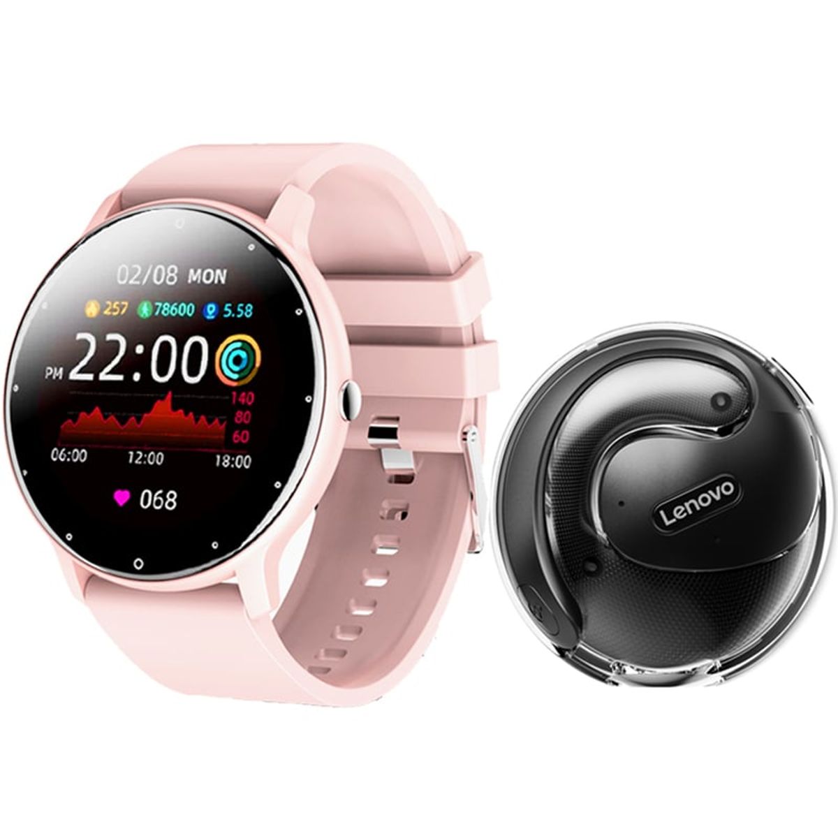 LENOVO - Audífonos Lenovo X15 PRO-Negro y Toumi Fit 2-P Reloj inteligente