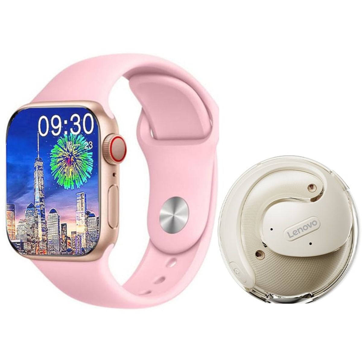 LENOVO - Audífonos Lenovo X15 PRO-Blanco y Toumi S9 Pro-P Reloj inteligente