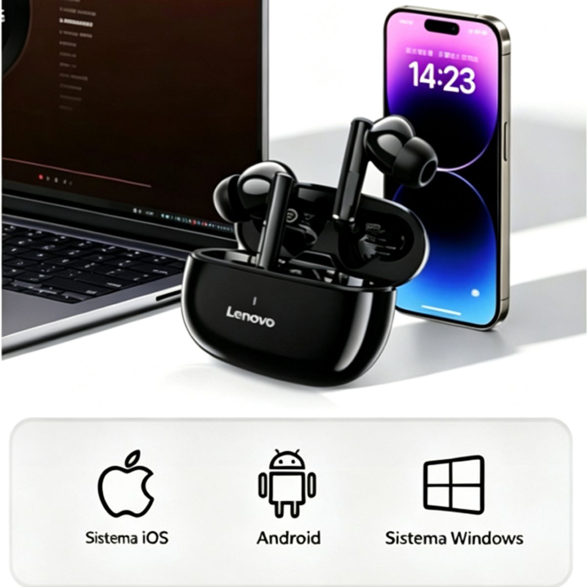 Audífonos Lenovo TA210 TWS  Bluetooth 54, marca LENOVO - Foto 2
