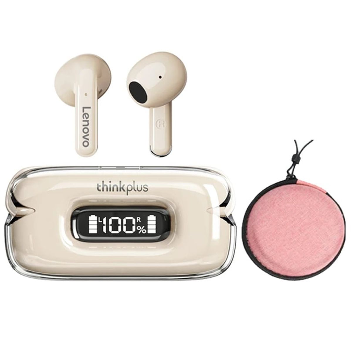 LENOVO - Lenovo X15II De Audífonos-Blacno y Bolsa de almacenamiento-Rosa