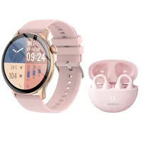 Toumi Watch GT-H5 Amoled y LP25 De Audífonos tws Rosa