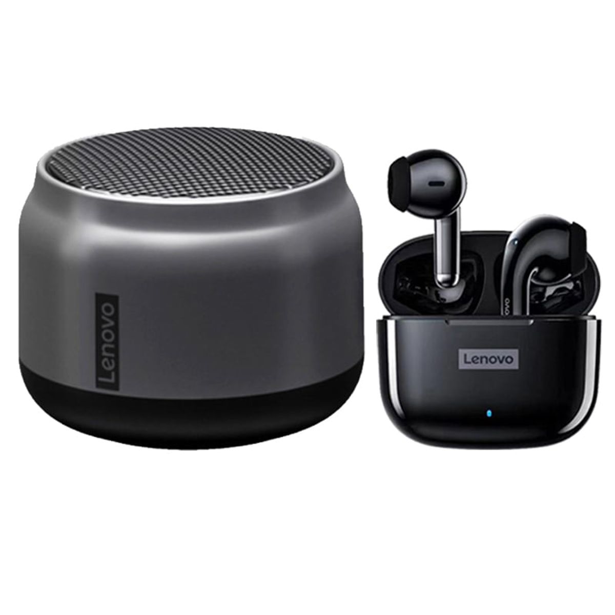 LENOVO - Lenovo LP40 Pro De Audífonos tws-Negro y Altavoz Lenovo K3 bluetooth
