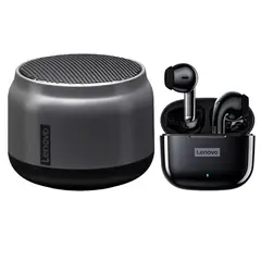 LENOVO - LP40 Pro De Audífonos tws-Negro y Altavoz K3 bluetooth