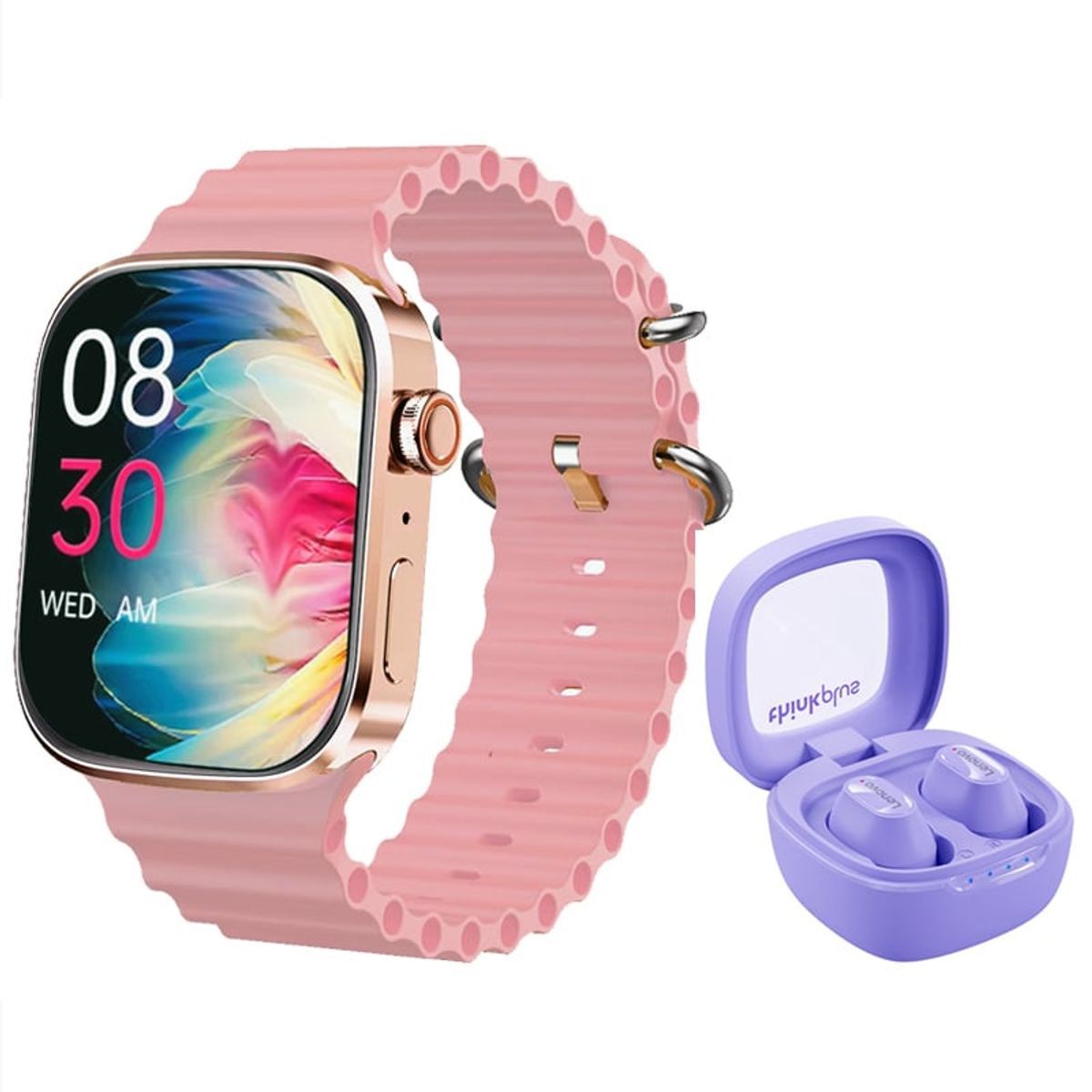 LENOVO - Audífonos Lenovo XT62-Morado  y Toumi I9 PRO-P Reloj inteligente