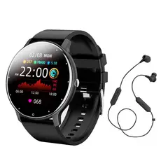 JBL - Audífonos Bluetooth RUN2 BT Negro y Toumi Fit 2 Reloj inteligente
