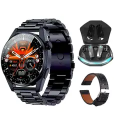 LENOVO - Audífonos GM2 PRO-Negro y Toumi GT-A-B Reloj inteligente-Negro