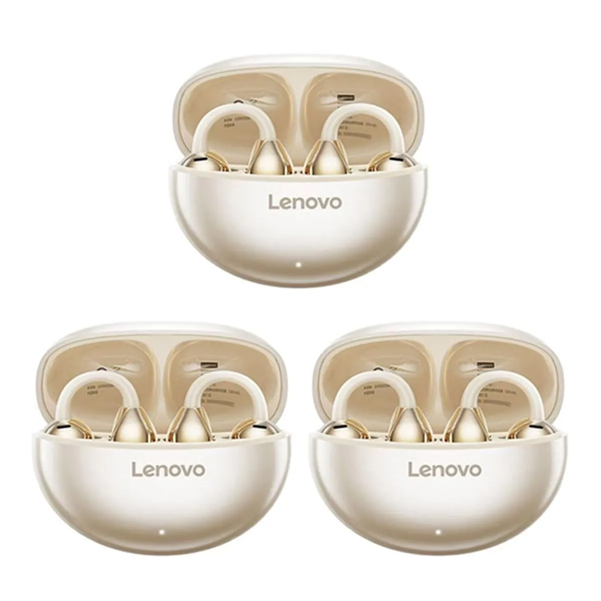 LENOVO - Set 3 Audífonos Lenovo TA140 Auriculare Bluetooth 54 Blanco