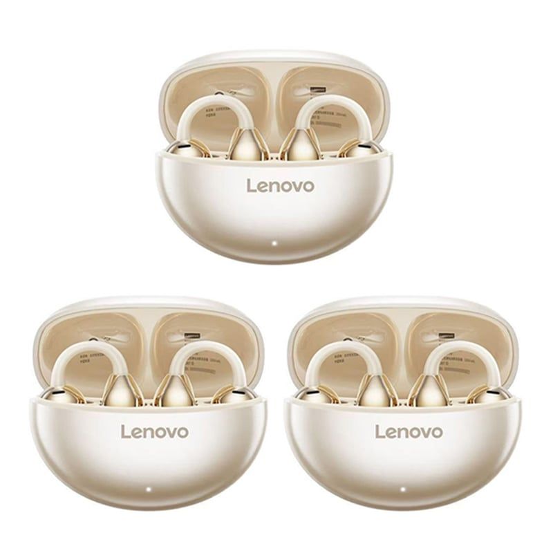 LENOVO - Set 3 Audífonos Lenovo TA140 Auriculare Bluetooth 54 Blanco